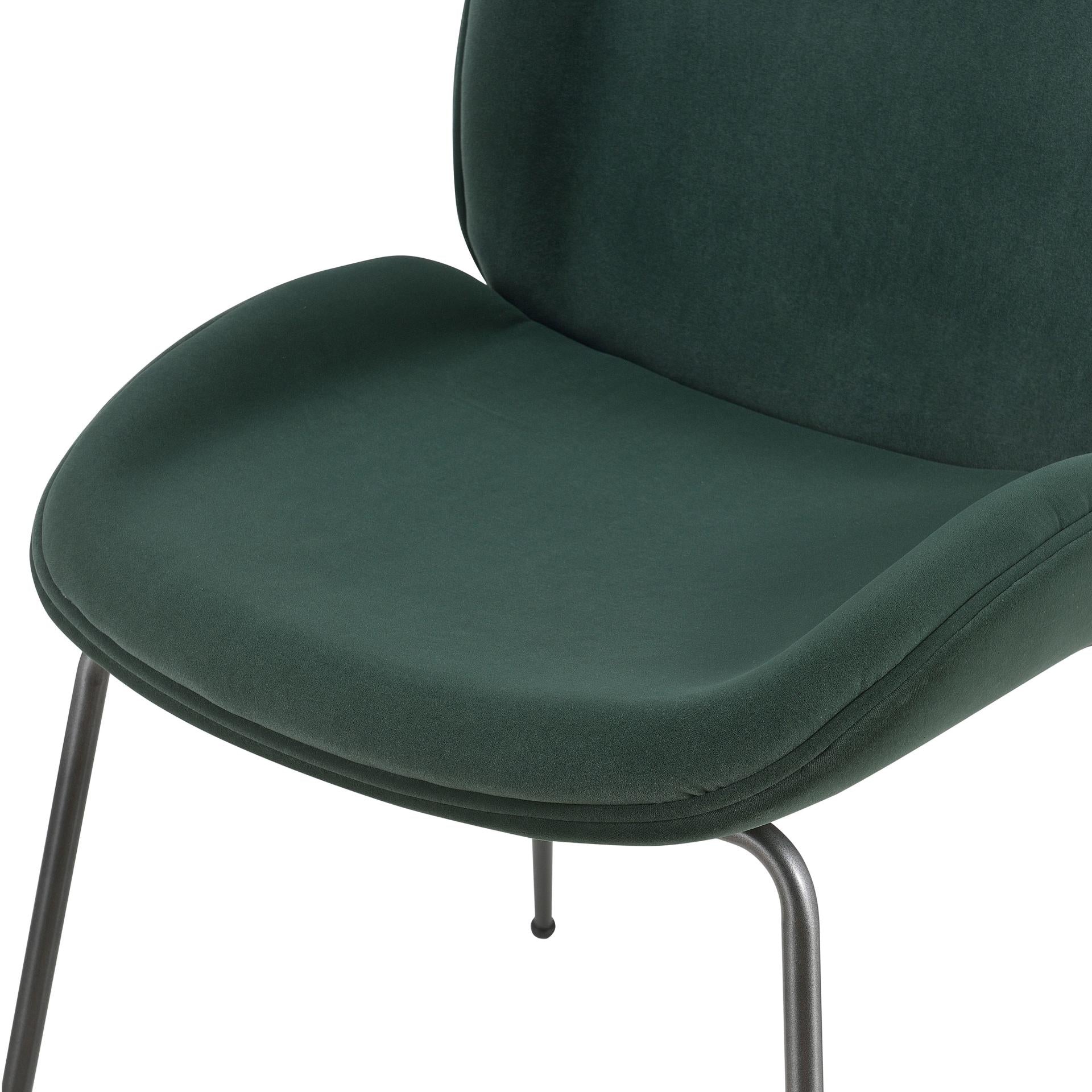 Lucy  Velvet Fabric Dining Side Chair - What A Room