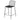 Thomas Metal Counter Stool Black Cushion