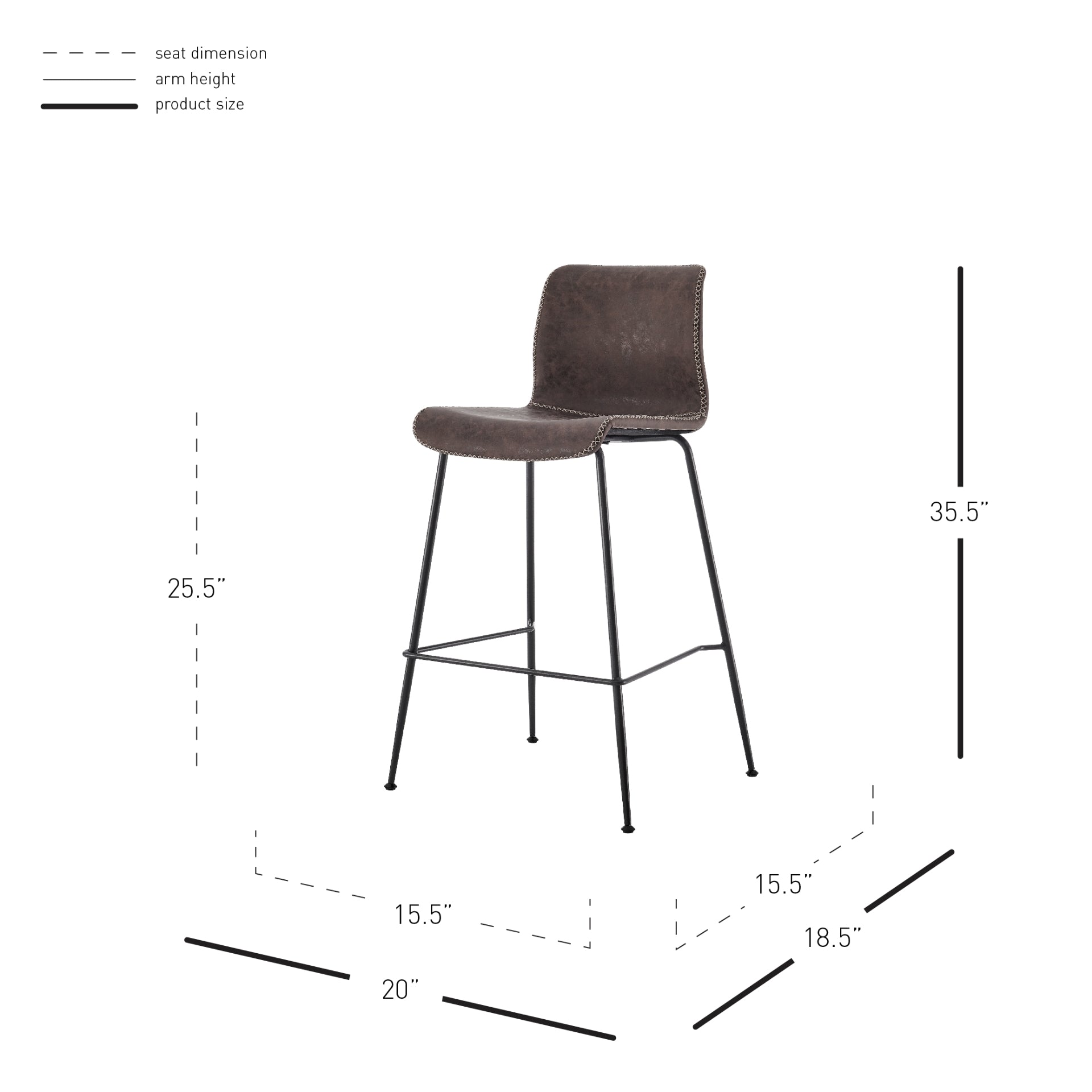 Jayden   Counter Stool (Set of 2) - What A Room