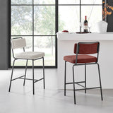 Zander  Fabric Counter Stool (Set of 4) - What A Room