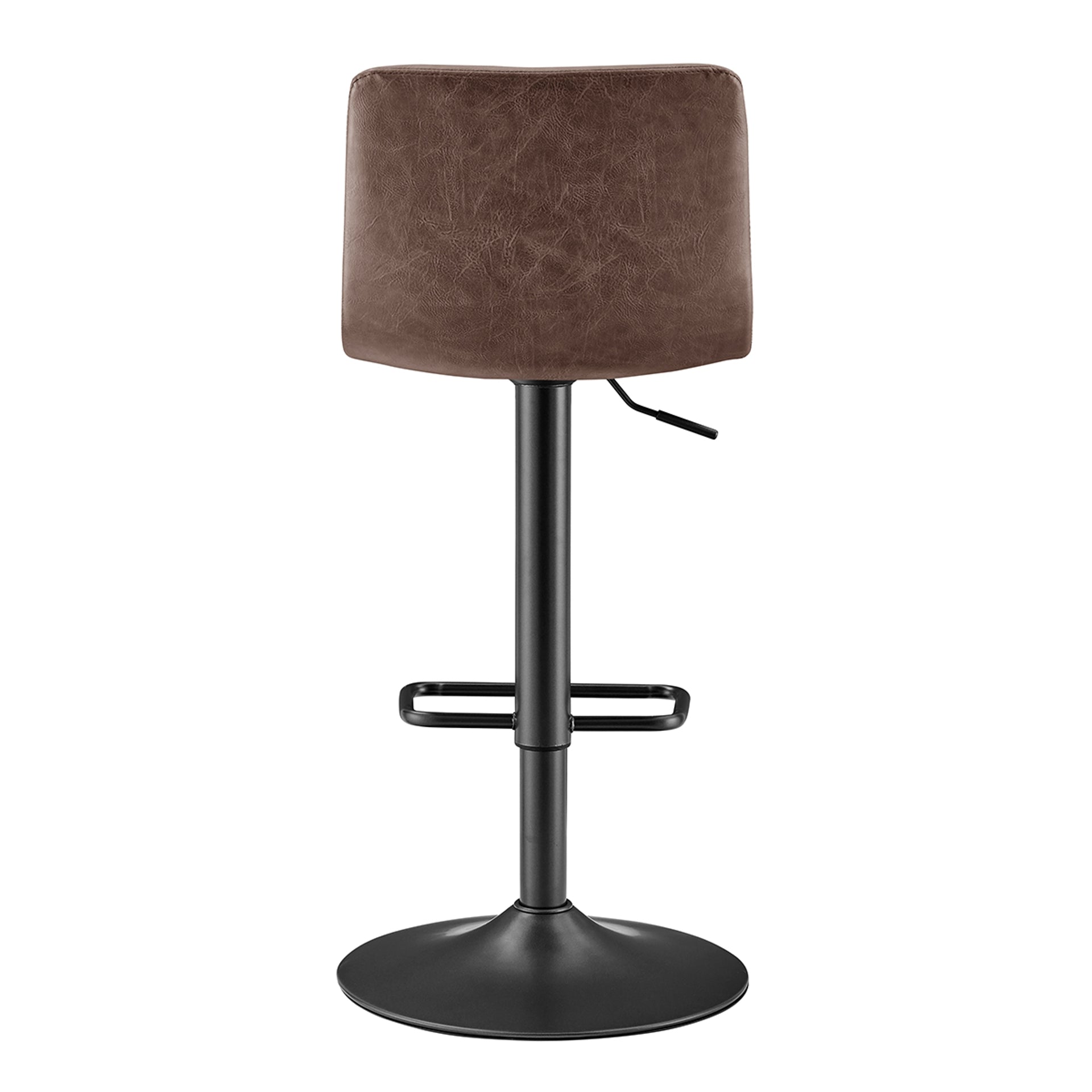 Bruce  Faux Leather Gaslift Bar Swivel Stool (Set of 2) - What A Room