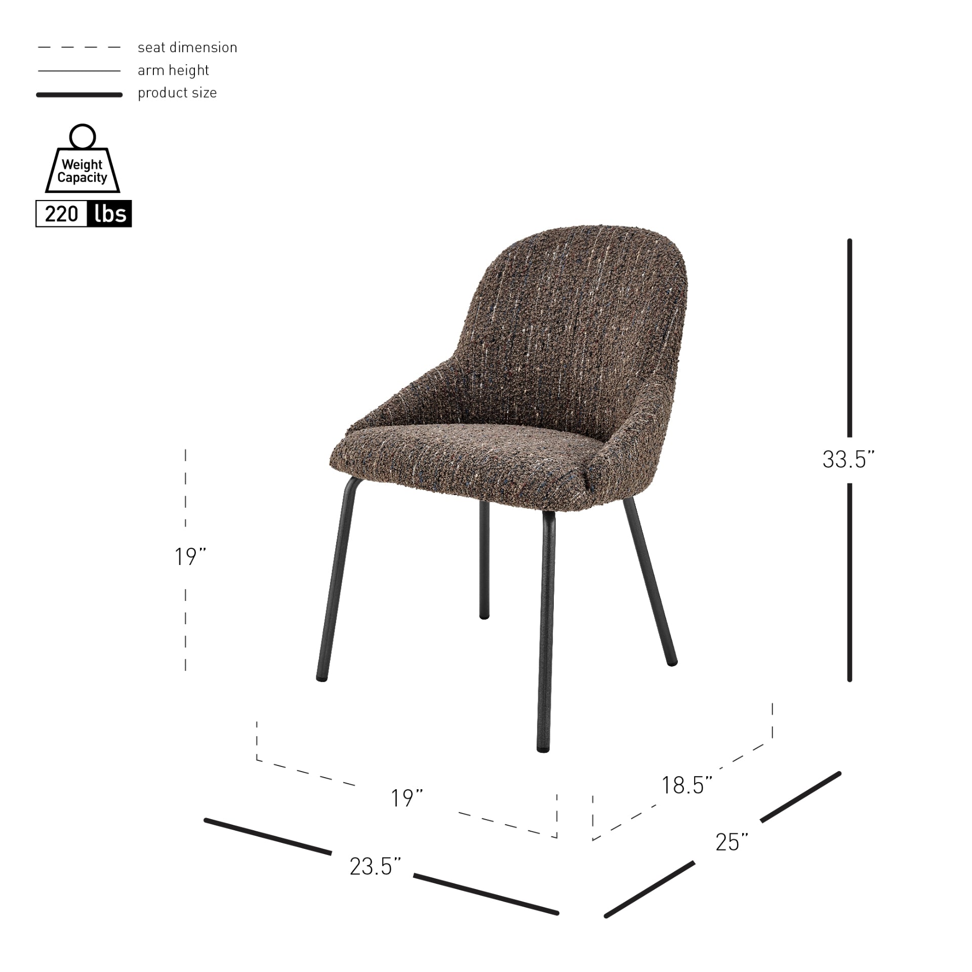 Katrisa  Fabric Dining Side Chair - What A Room