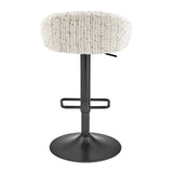 Jorrell  Fabric Gaslift Swivel Bar Stool (Set of 2) - What A Room