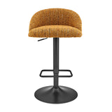 Jorrell  Fabric Gaslift Swivel Bar Stool (Set of 2) - What A Room