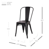 Metropolis Metal Dining Side Chair (Set of 4) - What A Room
