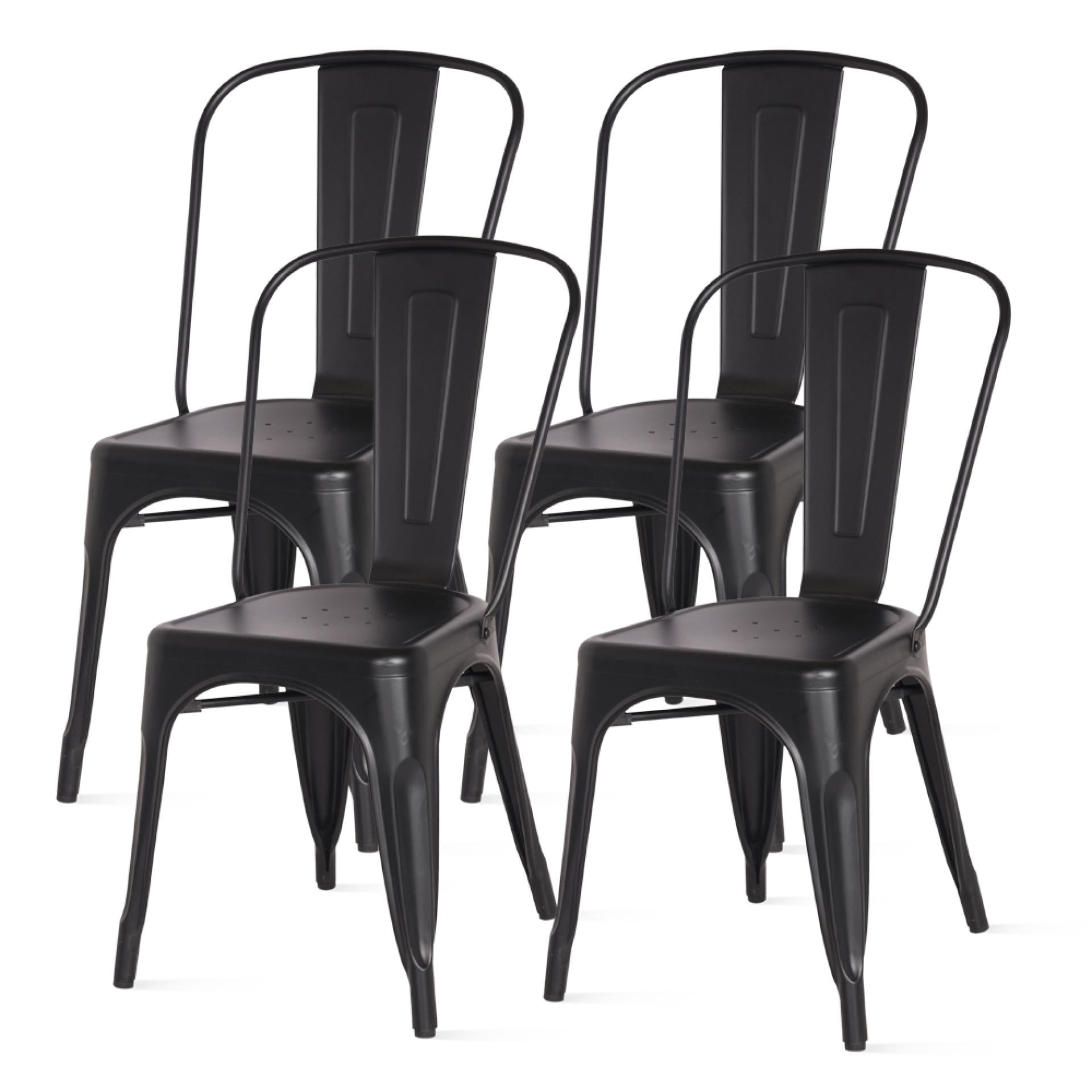 Metropolis Metal Dining Side Chair (Set of 4) - What A Room