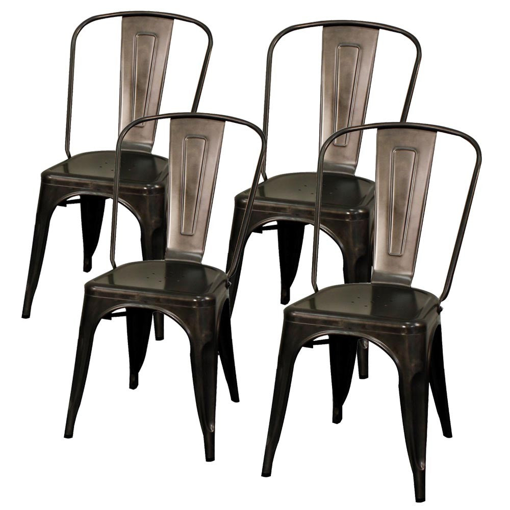 Metropolis Metal Dining Side Chair (Set of 4) - What A Room