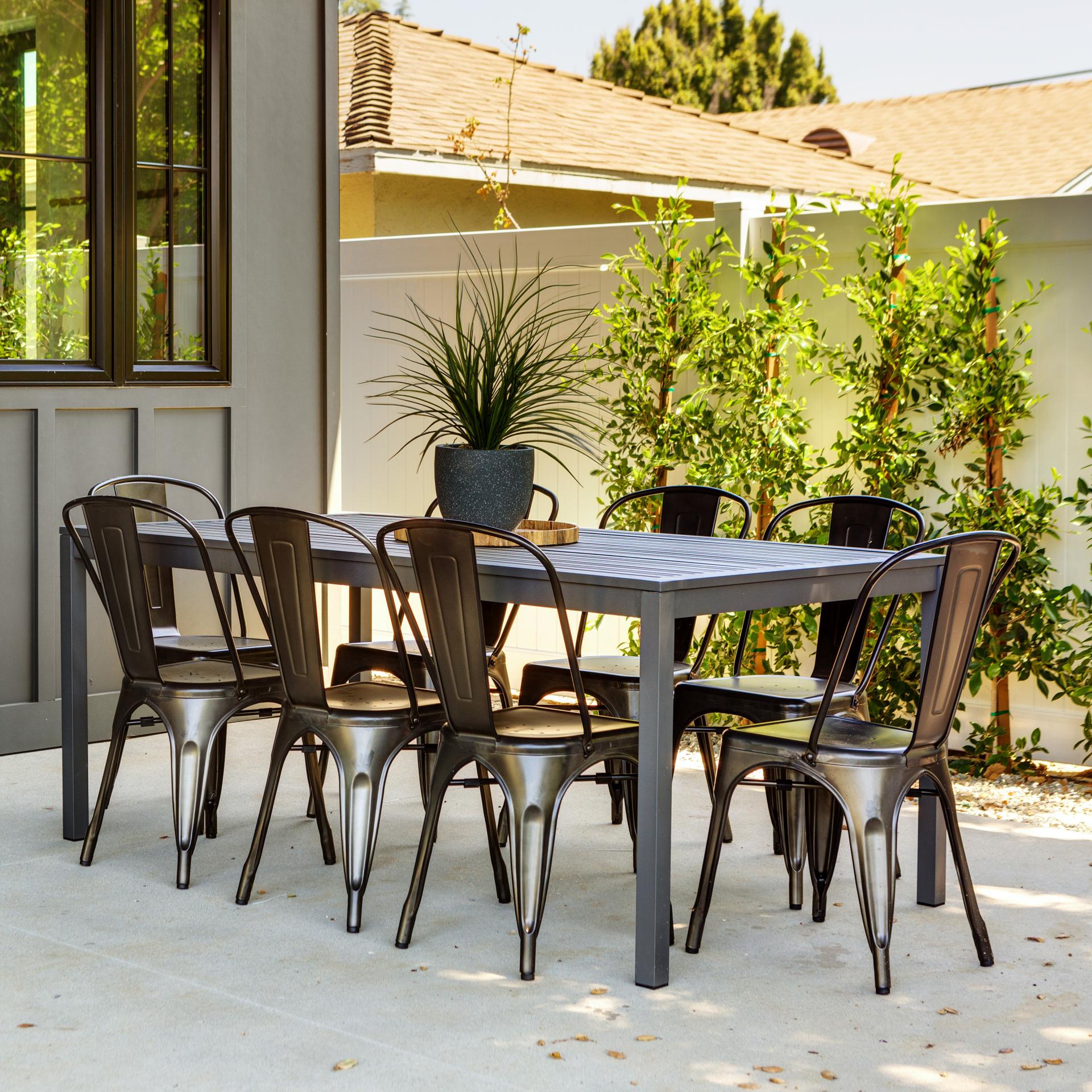 Metropolis Metal Dining Side Chair (Set of 4) - What A Room