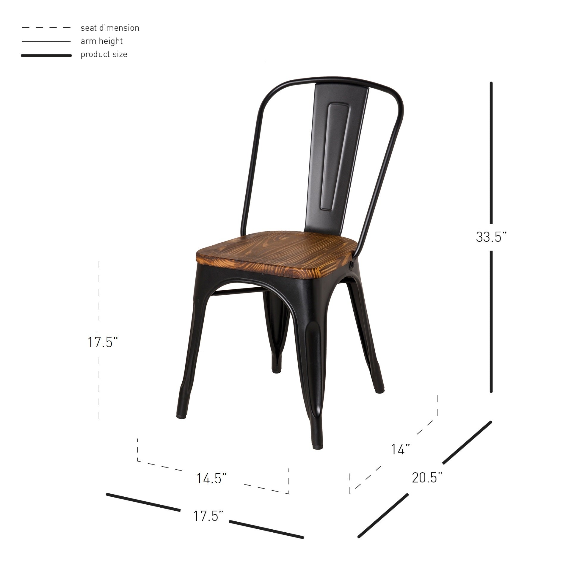 Metropolis Metal Dining Side Chair (Set of 4) - What A Room