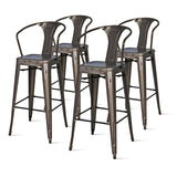 Metropolis  Metal Counter Stool (Set of 4) - What A Room