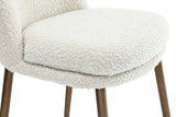 Wyatt Upholstered Counter Stool in Ricotta Boucle and Bronze Metal - What A Room