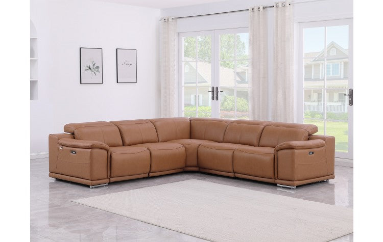 DivanItalia-Top Grain Italian Leather Reclining Modular Sectional-9762 - What A Room