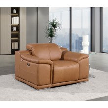 9762 DivanItalia Modular Power Reclining Sofa Top Grain Italian Leather Sets - What A Room