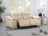 9762 DivanItalia Modular Power Reclining Sofa Top Grain Italian Leather Sets - What A Room