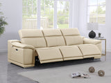 9762 DivanItalia Modular Power Reclining Sofa Top Grain Italian Leather Sets - What A Room