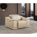 9762 DivanItalia Modular Power Reclining Sofa Top Grain Italian Leather Sets - What A Room