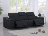 9762 DivanItalia Modular Power Reclining Sofa Top Grain Italian Leather Sets - What A Room