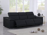 9762 DivanItalia Modular Power Reclining Sofa Top Grain Italian Leather Sets - What A Room