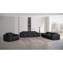 9762 DivanItalia Modular Power Reclining Sofa Top Grain Italian Leather Sets - What A Room