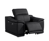 9762 DivanItalia Modular Power Reclining Sofa Top Grain Italian Leather Sets - What A Room