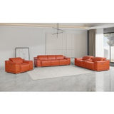 9762 DivanItalia Modular Power Reclining Sofa Top Grain Italian Leather Sets - What A Room