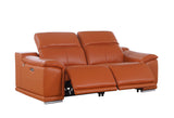 9762 DivanItalia Modular Power Reclining Sofa Top Grain Italian Leather Sets - What A Room