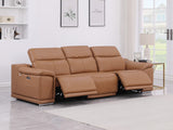9762 DivanItalia Modular Power Reclining Sofa Top Grain Italian Leather Sets - What A Room