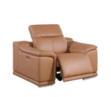 9762 DivanItalia Modular Power Reclining Sofa Top Grain Italian Leather Sets - What A Room