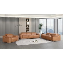 9762 DivanItalia Modular Power Reclining Sofa Top Grain Italian Leather Sets - What A Room