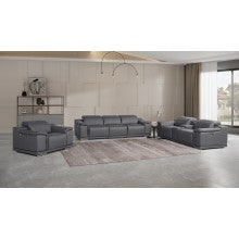 9762 DivanItalia Modular Power Reclining Sofa Top Grain Italian Leather Sets - What A Room