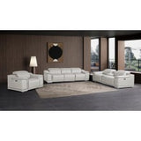 9762 DivanItalia Modular Power Reclining Sofa Top Grain Italian Leather Sets - What A Room