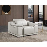 9762 DivanItalia Modular Power Reclining Sofa Top Grain Italian Leather Sets - What A Room