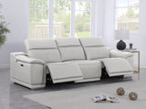 9762 DivanItalia Modular Power Reclining Sofa Top Grain Italian Leather Sets - What A Room