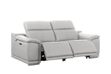 9762 DivanItalia Modular Power Reclining Sofa Top Grain Italian Leather Sets - What A Room