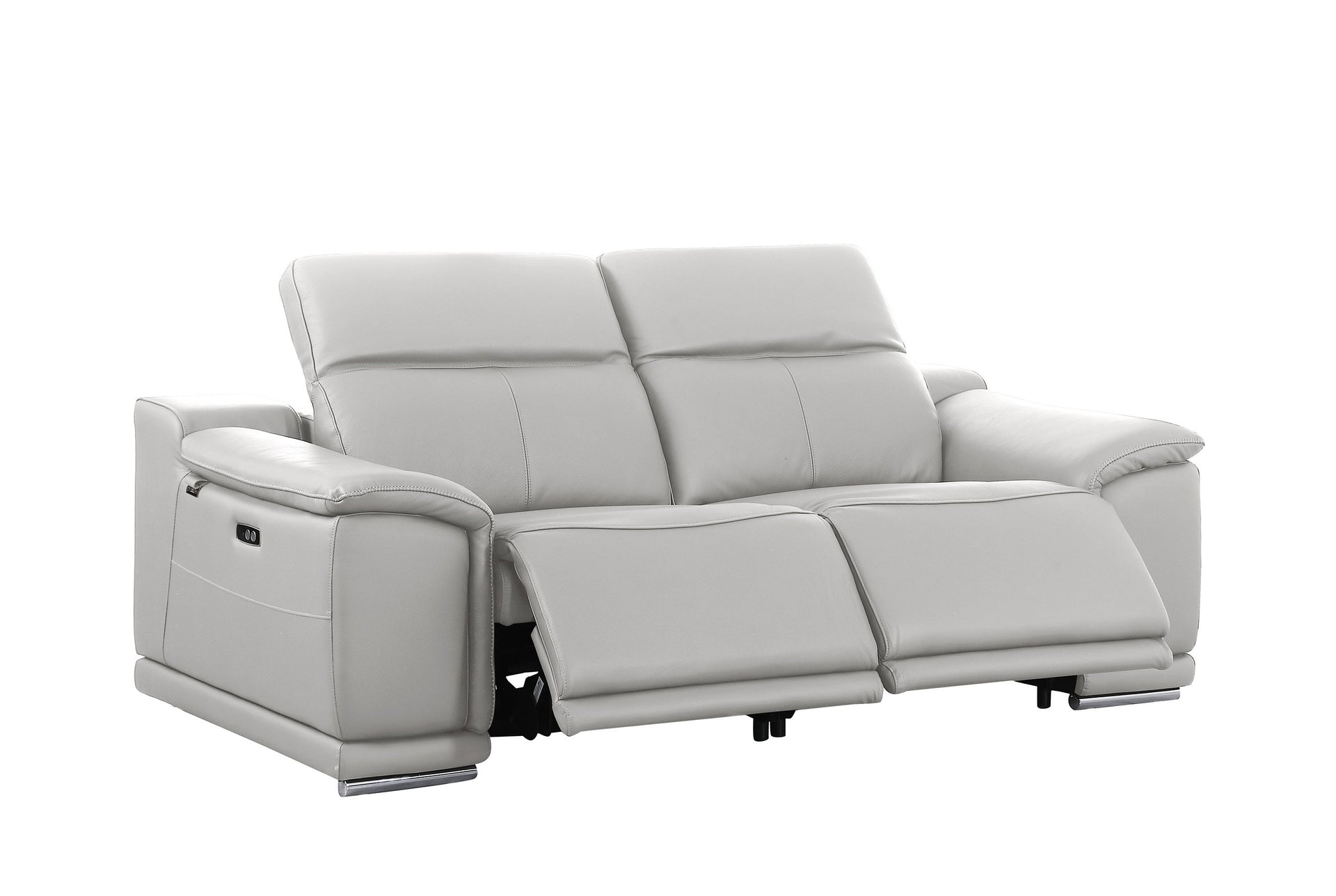 9762 DivanItalia Modular Power Reclining Sofa Top Grain Italian Leather Sets - What A Room