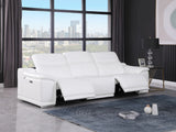 9762 DivanItalia Modular Power Reclining Sofa Top Grain Italian Leather Sets - What A Room