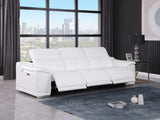 9762 DivanItalia Modular Power Reclining Sofa Top Grain Italian Leather Sets - What A Room