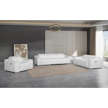 9762 DivanItalia Modular Power Reclining Sofa Top Grain Italian Leather Sets - What A Room