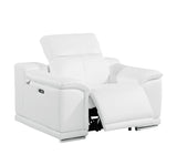 9762 DivanItalia Modular Power Reclining Sofa Top Grain Italian Leather Sets - What A Room