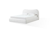 Elena Upholstered Bed in Vanilla Linen - What A Room