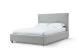 Olivia Upholstered Platform Bed in Linen - What A Room