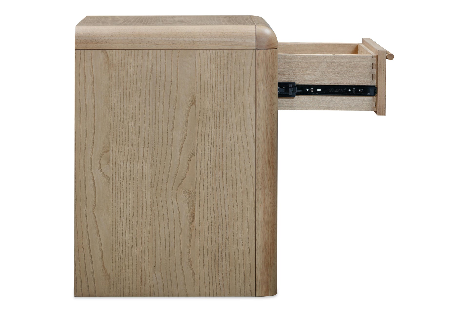 Furano One Drawer One Shelf Ash Wood Nightstand in Ginger - What A Room