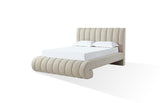 Savage Maximalist Upholstered Bed in Sandy Chenille - What A Room