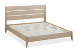 Sumire Slatted Ash Wood Platform Bed in Ginger - What A Room