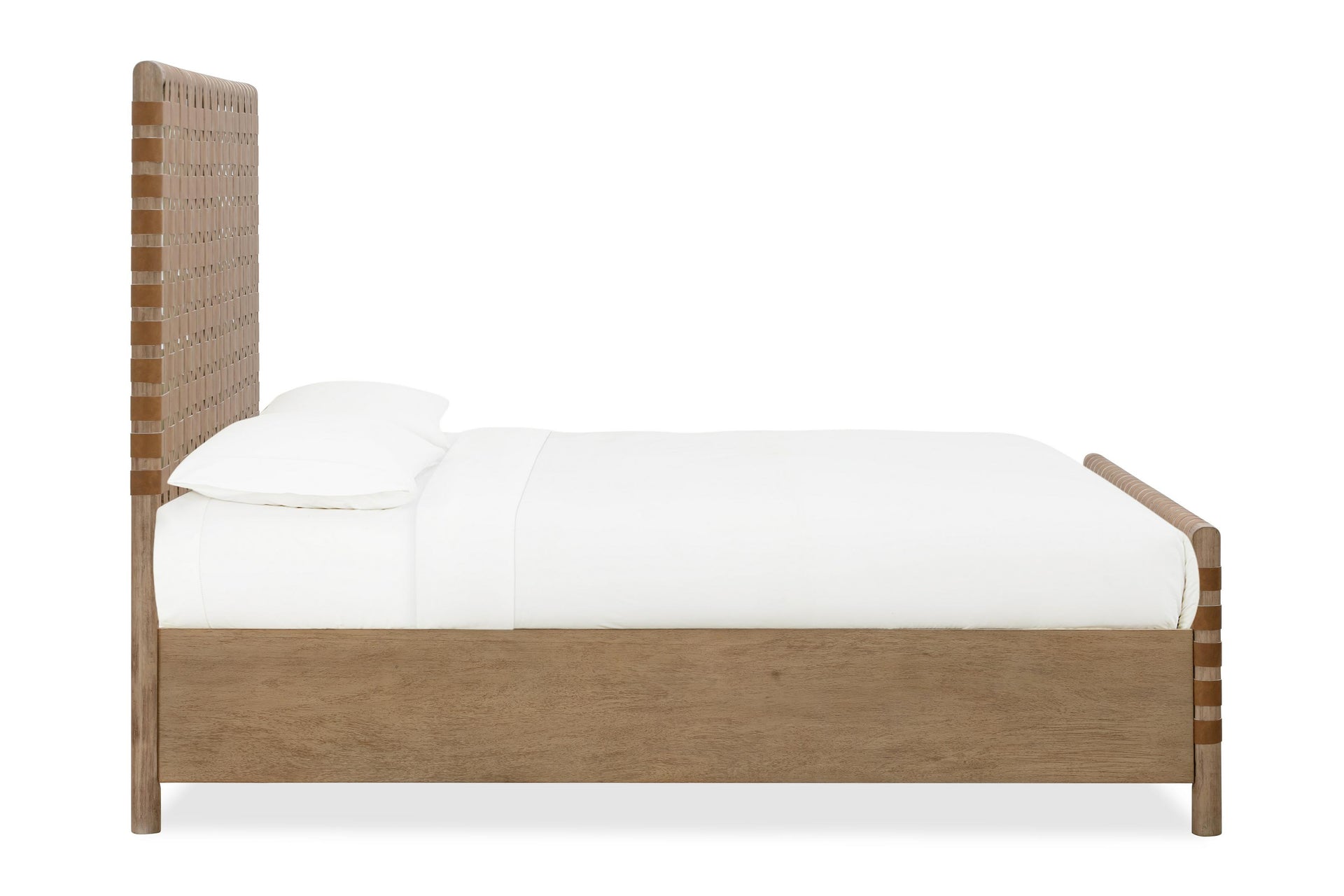 Dorsey Woven Panel Bed in Granola and Ginger - What A Room