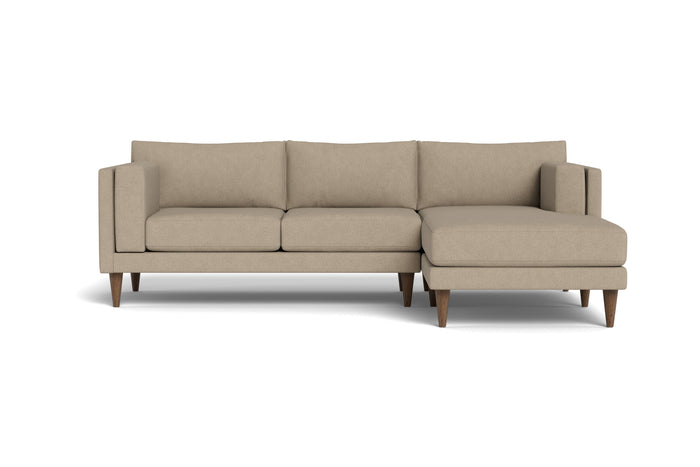 Davis Sofa with Chaise in Dynamite Cream