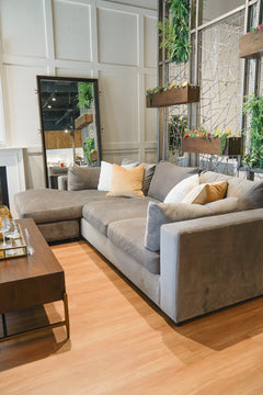 Custom sofa in a living room