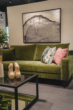 Custom sofa in a styled room