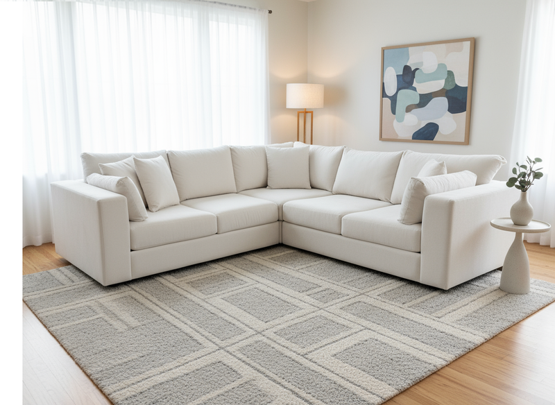 Clearance - Daphne L Corner Sectional- 108'' x 136''