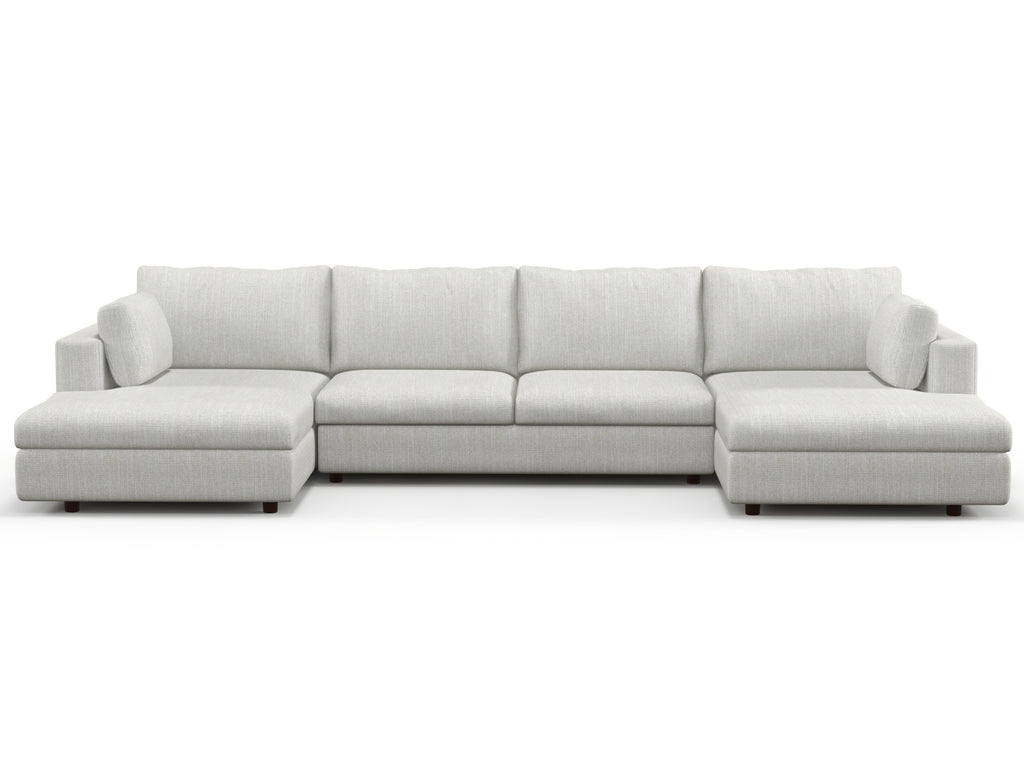 Daphne Double Chaise Sectional - Custom U Shaped Sectional - What A Room